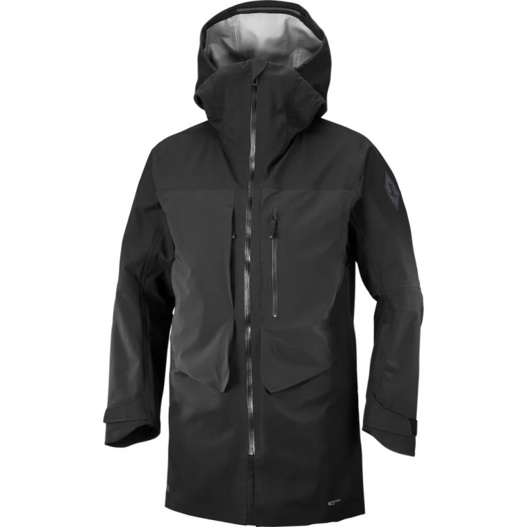 Black Salomon Stance 3L Long Shell Men's Ski Jackets | IE PC4583